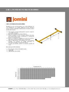 carroponte monotrave manuale sospeso - 